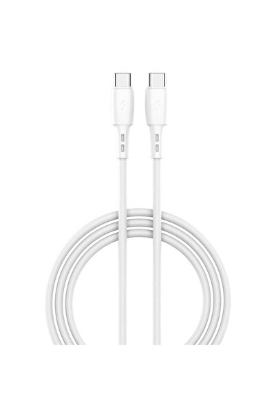 lemontti Cablu de încărcare rapidă Wind Type-C la Type-C, PD, 60W, 1.2m, Alb