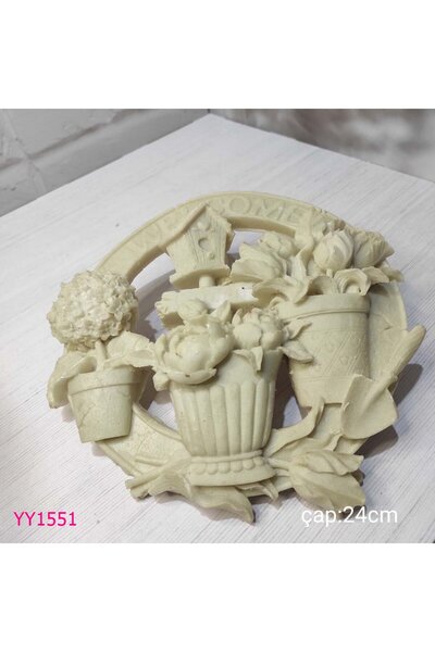 YOYOMOLD YY1551-Kapı Süsü Saksı Kuş Yuvası Vs. Motifli Silikon Kalıp
