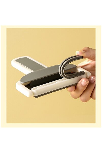 Flippy Flippy Hair and Lint Removal Brush, 12 x 15 cm, Comfort Handle, White/Grey