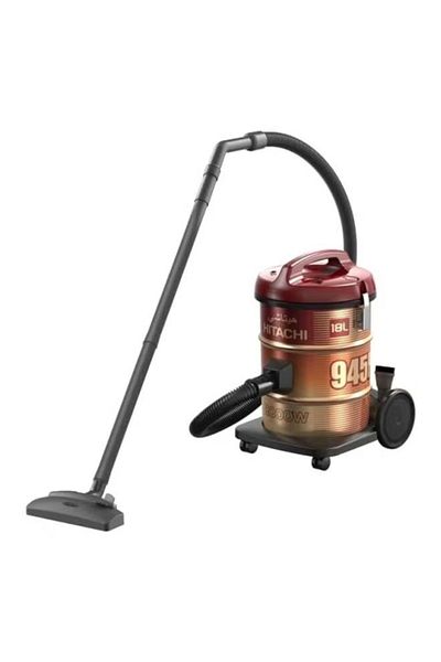 HITACHI Pail Can Vacuum Cleaner 2000 W 18 L – CV‑945F (Red/SS220)