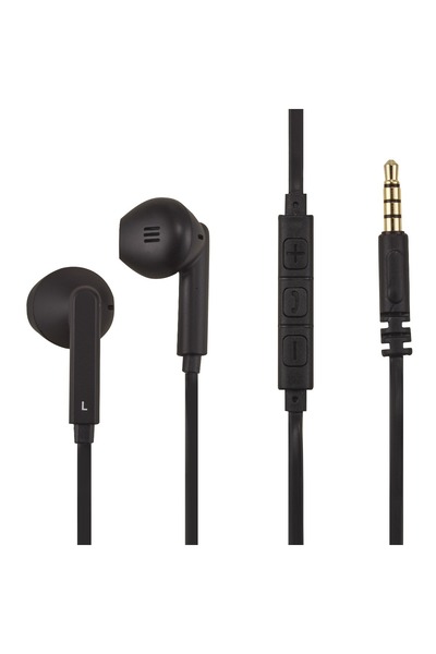 Poss Casti in-ear PSINTM11, Microfon, jack 3.5mm, Negru