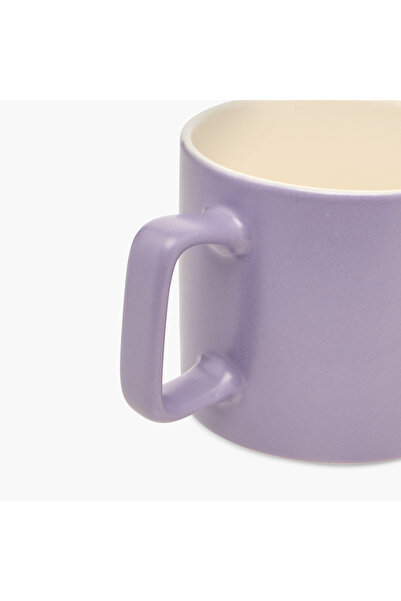 Lifestyle Happy Print New Bone China Mug with Handle - 460 ml