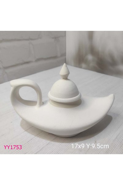 YOYOMOLD YY1753-Alaattin Lambası Kandil Mumluk Kapaklı Sivri Uçlu Silikon Kalıp