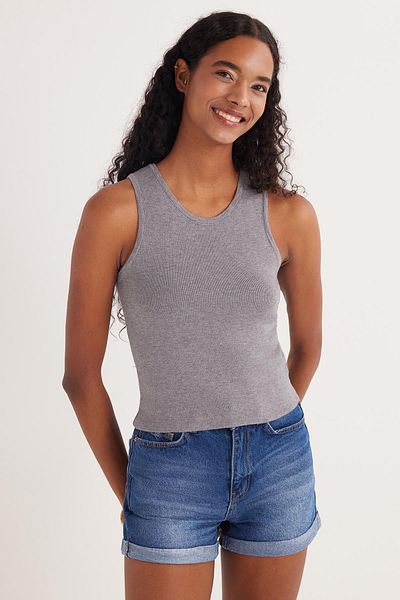 Tudors Body pentru damă, slim fit, cu guler lat, gri