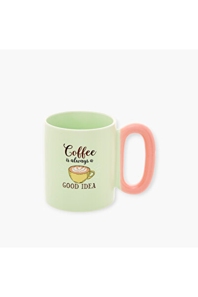 Lifestyle Coffee Print New Bone China Mug with Handle - 340 ml