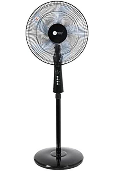 Afra مروحة كهربائية قائمة، 60 واط، ارتفاع قابل للتعديل، 5 شفرات، تتضمن جهاز ت...