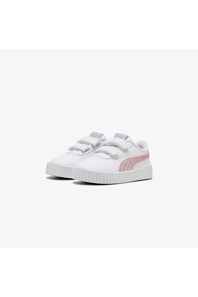 Puma Carina 3.0 Space Belle Kids Pink White Sports Shoes