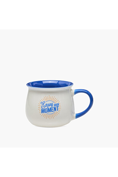 Lifestyle كوب سيراميك بطبعة شعار - 400 مل