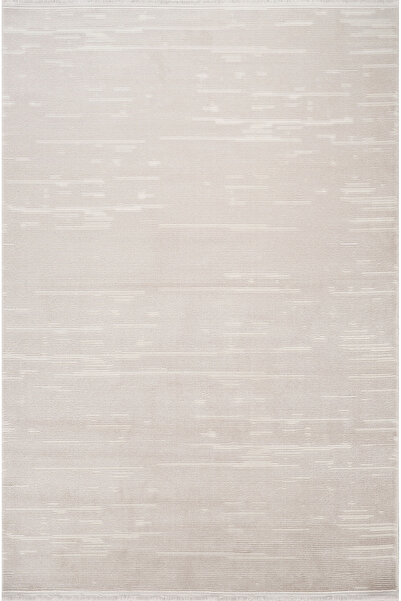 Apex Halı Safran 8152 Bej Yumuşak Dokulu Düz Desenli Dokuma Modern Kaliteli Ş...