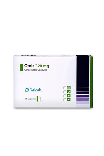 TABUK PHARMACEUTICALS Omiz 20mg 14cap - اوميز 20مج 14كبسولة