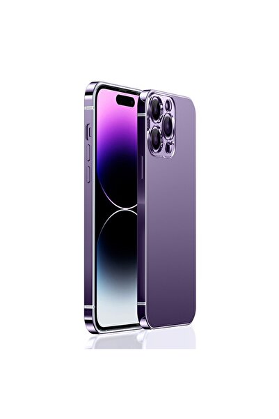 Cellara Carcasa Protectie Spate Colectia Mettalic Pentru iPhone 14 Pro - Mov