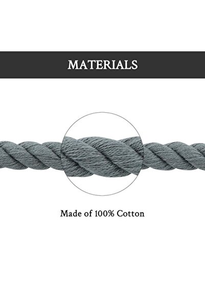 Wanty Sireturi Rope Laces Wanty® 140 cm, Bumbac, Capat Transparent si Textura Clara, Gri