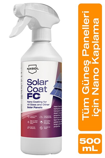 Nasiol SolarCoat FC Tüm Güneş Panelleri İçin Koruyucu Nano Kaplama-500ml