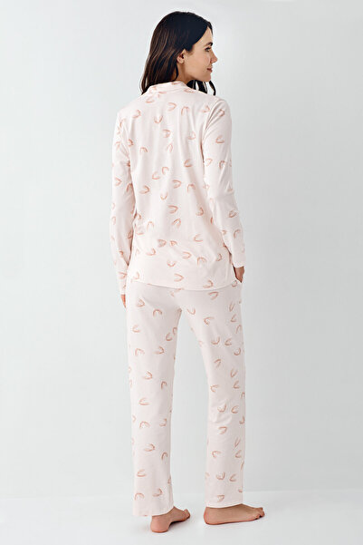 Pierre Cardin Kadın Pembe Gömlek Pijama