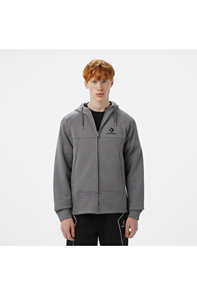 Converse Star Chevron Baskılı Erkek Regular Fit Lacivert Hoodie