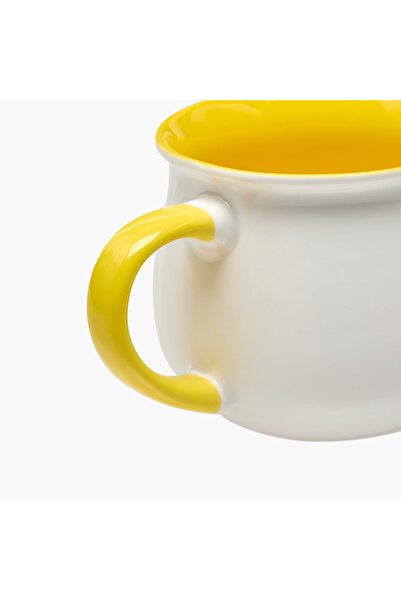 Lifestyle Slogan Print Ceramic Mug - 400 ml