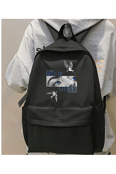 Toum Rucsac de școală unisex MODESSY Billie Eilish cu imprimeu