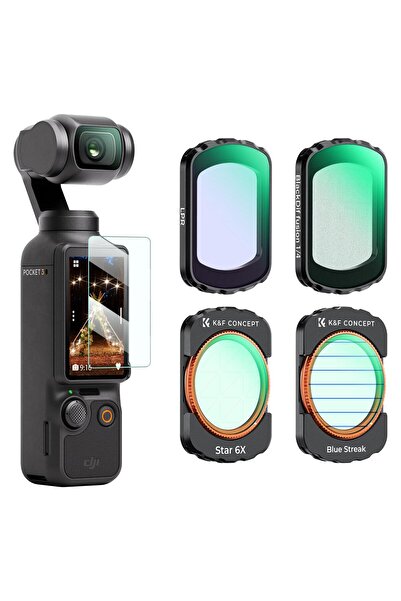 K&F CONCEPT Magnetic 4'lü Efekt Filtre Seti ( DJI Osmo Pocket 3 combo Uyumlu )