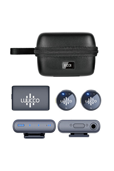 LUUCCO AirWave K2 Wireless Yaka Mikrofonu (Kamera)