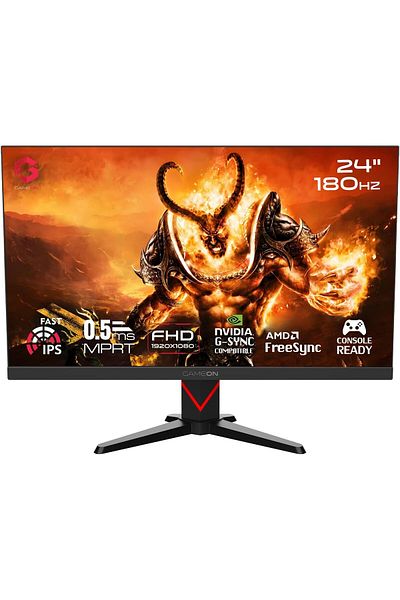GAMEON Marksman Series 24” IPS Gaming Monitor, FHD 180Hz Overclocked, 0.5ms MPRT, HDMI 2.1 Console