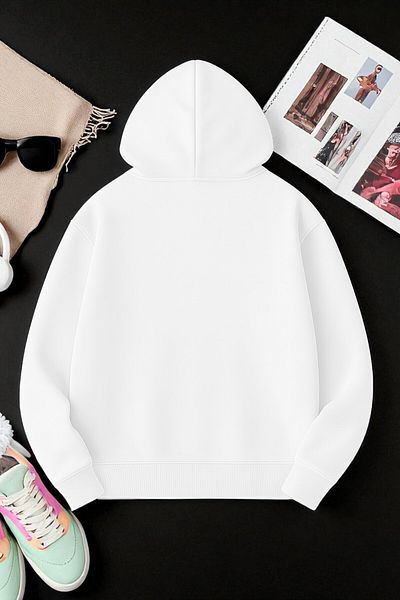 uyguntarz Unisex Melting Hearts Design Printed Sweatshirt