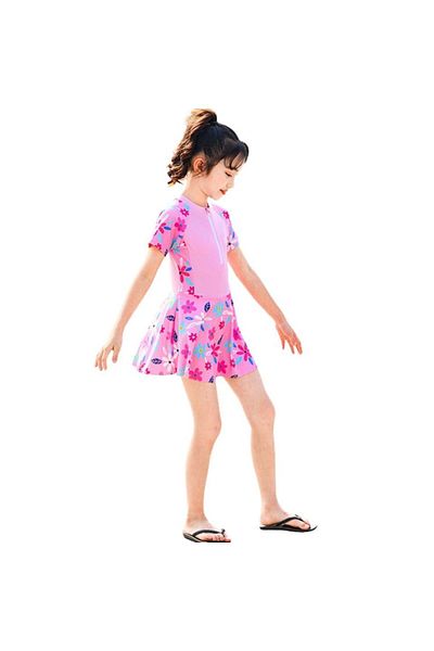 Mixbo - Full Swimsuit, UV Protection, Pink, Size 122-128 cm