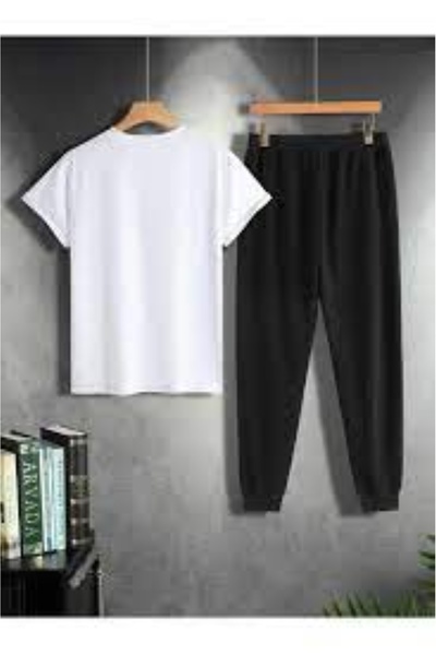 THE WHITE طقم تي شيرت رياضي نسائي