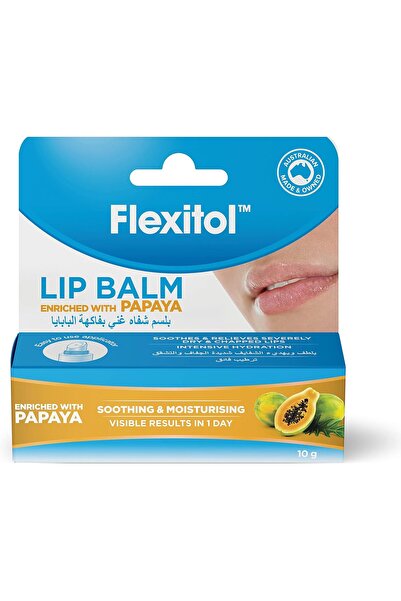 FLEXITOL Papaya Lip Balm by - 10 grams