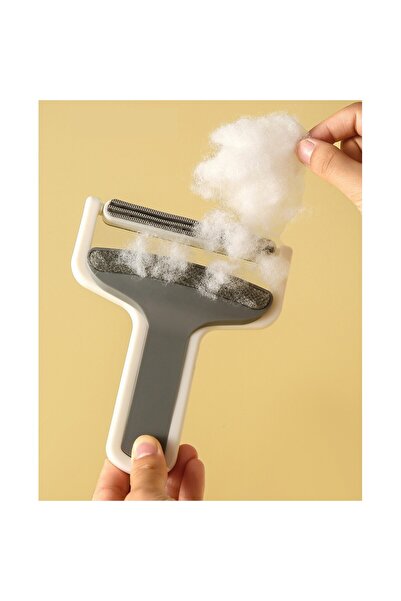 Flippy Flippy Hair and Lint Removal Brush, 12 x 15 cm, Comfort Handle, White/Grey