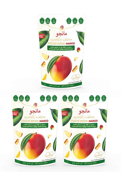 TURK GARDEN Mango 20 g Freeze-Dried 3 Pcs Dried Fruit Freeze Dried