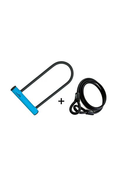 luma Antifurt bicicleta Enduro 35 HU, Albastru, 320 C4, cu suport prindere pe cadru Sopmulti + cablu
