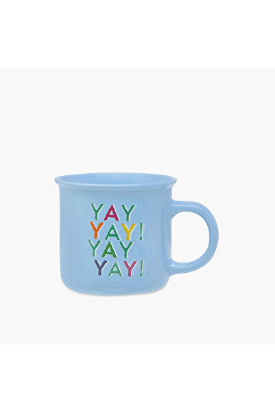 Lifestyle كوب سيراميك بطباعة خطية - 350 مل