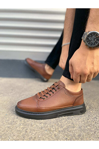 Joy Ayakkabı Jy0535 prime lace-up men's daily sneaker shoe cst - taba