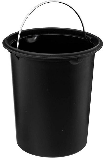 5FiveSmart Cos gunoi 5Five Colors Colors cu pedala si inchidere soft-close, otel, 3 L, 23x23x17 cm, negru