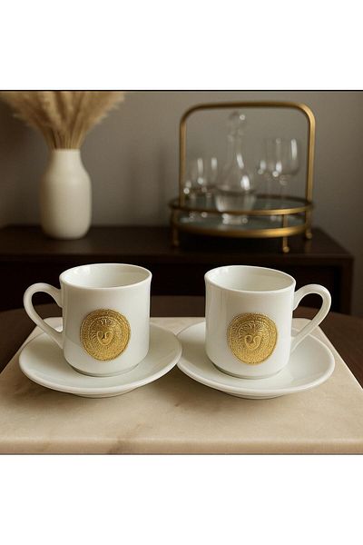 decovien 2-Piece Porcelain Coffee Cup Set