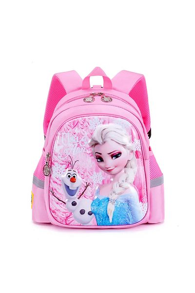 Miniso Pink New Kindergarten School Bag Cartoon Elsa Backpack Fashion Boy Girl Baby Kids Backpack Frozen 2