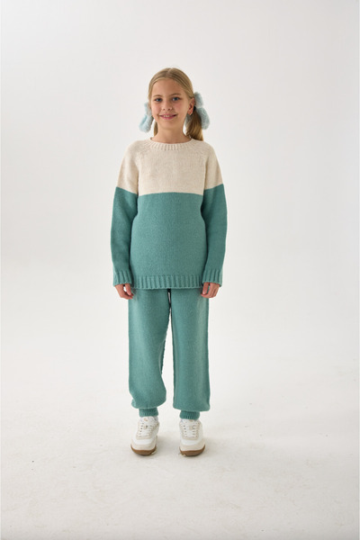 Nisrakids طقم تريكو للأطفال للجنسين – سويت شيرت وجزء سفلي / طقم مكون من قطعتي...