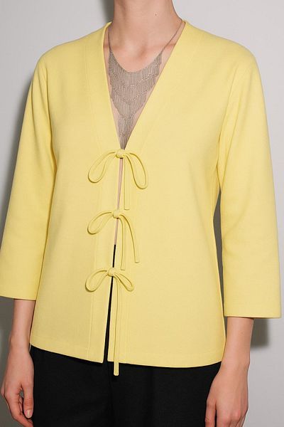HAKKE Bow Detail Cardigan