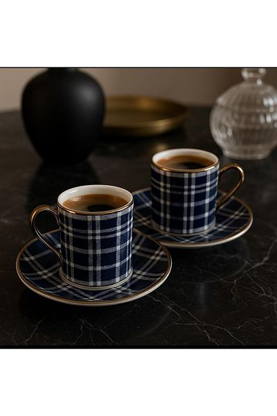 decovien 2-Piece Porcelain Coffee Cup Set