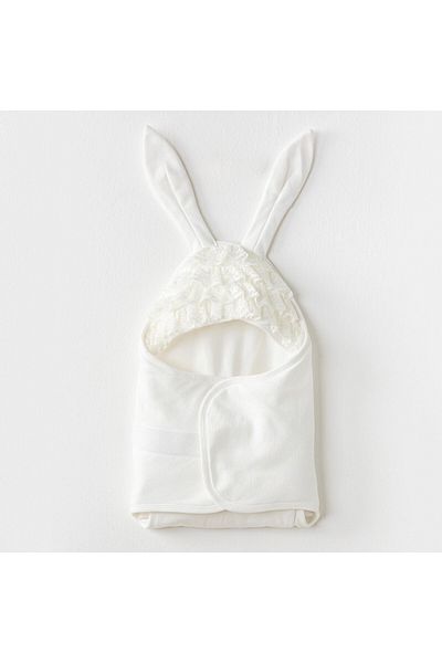 andywawa Ac25313 Swaddle Chic Girl Baby Swaddle Ecru