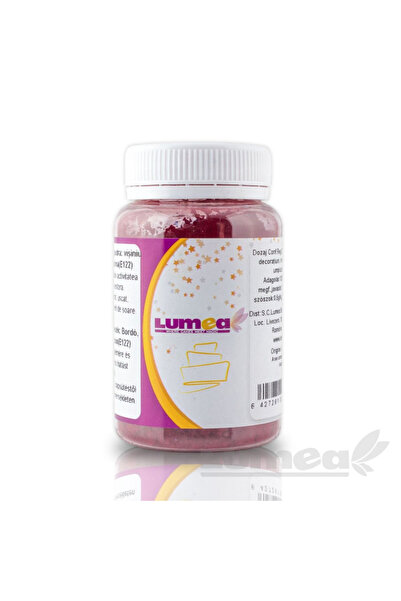 Lumea Colorant alimentar pudra visiniu, 40 g -
