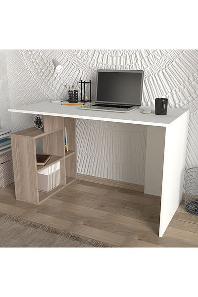 UnicUtil Desk, Pure OakSpace, UnicUtil, 120 x 60 x 73.8 cm, White and Cream, UUDESK22