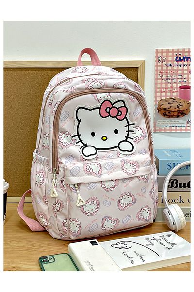 Miniso 3 Anime Sanrio Plush Toy Cinnamoroll Backpack Children Girl Boy Black Blue Schoolbag Kawaii Student.