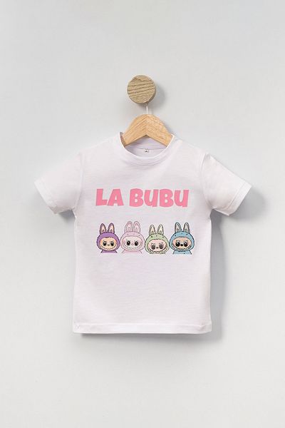Riffy Baby Character Printed Crew Neck Unisex Kids Tshirt