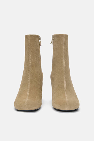 Pull & Bear Deri topuklu bot