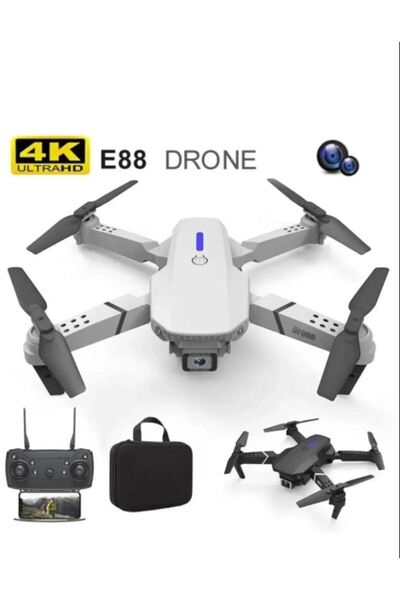 tekno popüler E88 Drone 4k Hd Çift Kameralı Drone App Kontrol Wifi Li Katlanabilir Quatcopter