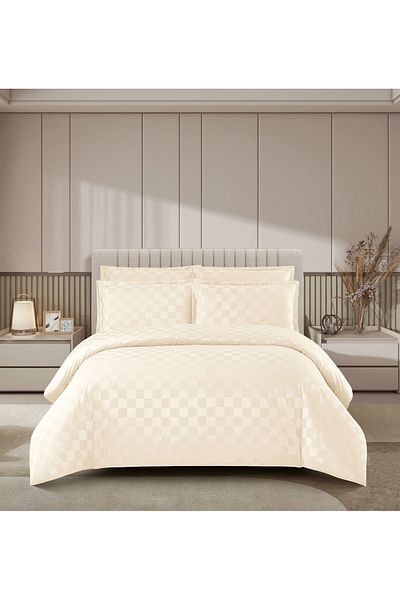 CHIRASO CHIRASO Bedding, Elegant DAMASK, ELASTIC Sheet 180x200+25cm, Duvet Cover 200x230cm, 2 Pillowcases