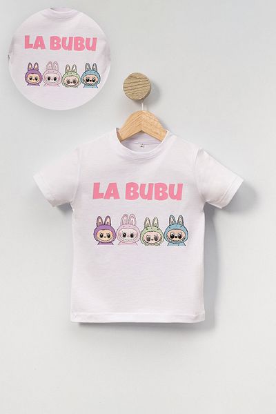 Riffy Baby Character Printed Crew Neck Unisex Kids Tshirt