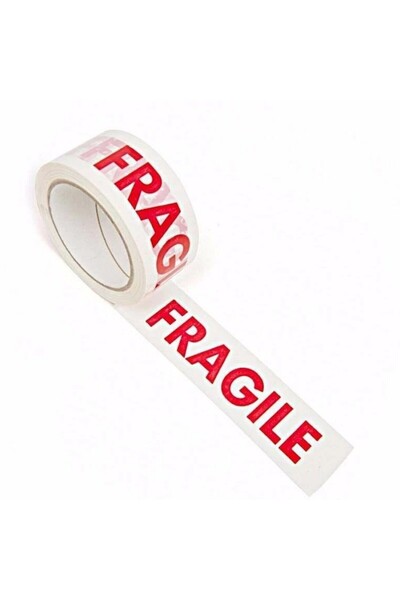 PROCART Fragile print adhesive tape, roll 50mm x 66m, acrylic adhesive, packaging and parcel marking