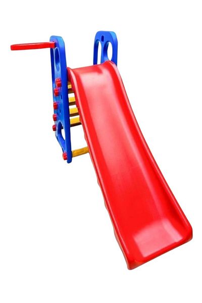 Toybox منزلق خارجي محمول وخفيف الوزن 2 في 1 مع شبكة كرة سلة - 108 × 158 × 40 سم